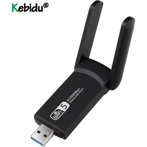 1200Mbps Dual Band Wifi Adapter USB 3.0 RTL8812BU Wireless USB Wifi Lan Adapter Dongle 802.11ac With Antenna AP Mode For Laptop