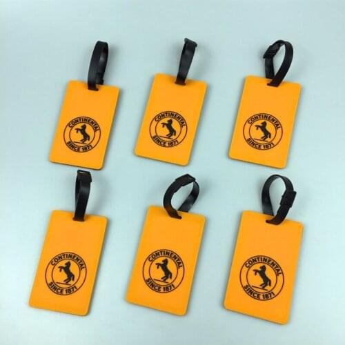 LOGO OEM /ODM 3D PVC luggage tag luggage identification tag promotional gifts custom logo luggage available