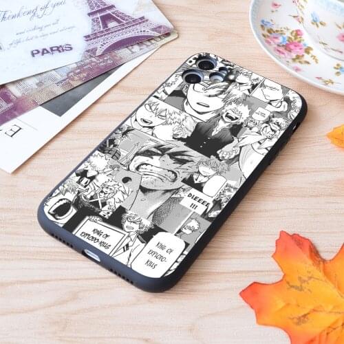 For iPhone Bakugou Katsuki Collage Print Soft Matt Apple iPhone Case