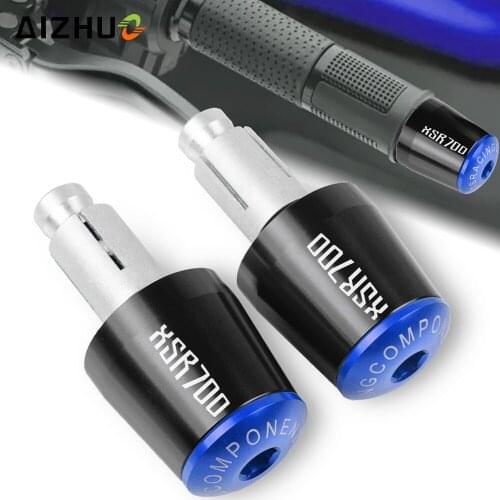 Motorcycle Hand Bar End Handle Grips End Hand Cap 7/8"22mm For YAMAHA XSR 700 ABS XSR700 2015 2016 2017 2018
