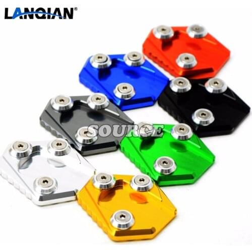 Brand new Motorcycle stand motorbike Kickstand Aluminum Side Stand Plate Enlarge caballete For honda Grom 125 MSX125 2014 2015