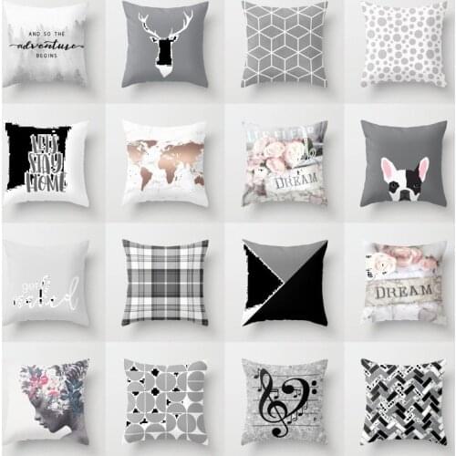 Nordic Design Cushion Style Geometric Modern Simple Cushion Sofa Big Cushion Living Room Bedroom Pillow pillows decor home