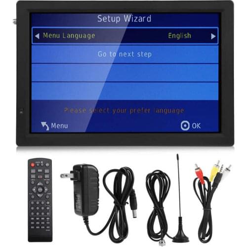 Leadstar 14 Inch Digital Television ATSC Portable TV 1080P HD HDMI Video Player 110-220V US for Home Car