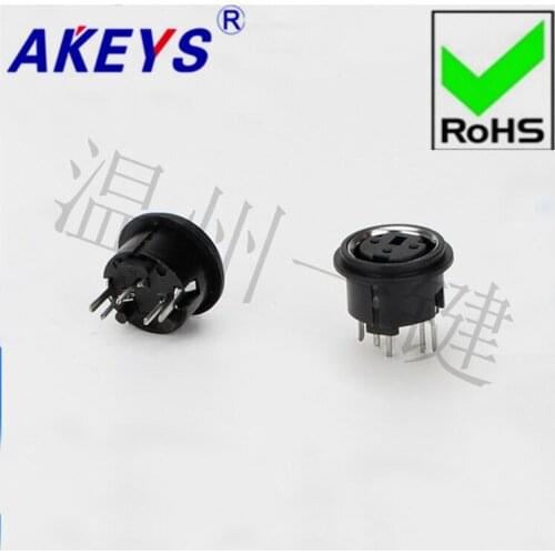 10PCS MDC-3-04 keyboard plug DIN socket S terminal 5 feet 3 pins 3 cores socket mother