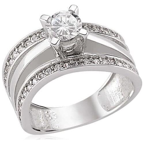 Tevuli 925 Sterling Silver Solitaire Womens Ring