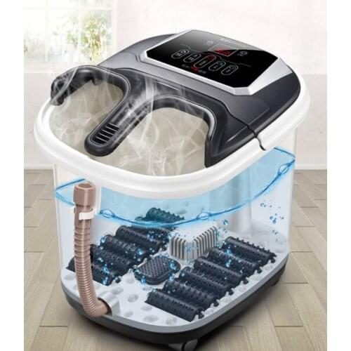 Foot tub foot bath barrel foot washing automatic constant temperature heating electric household massage machine health foot the