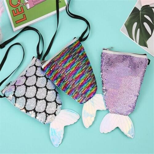 Women Sequins Leather Small Shoulder Bag Ladies Crossbody Bag Handbag Girl Cute Cartoon Handbags Beach Bags Women Leather Bags