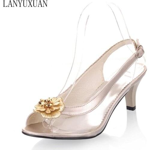 Big Size 34-46 ladies shoes woman Sandals zapatos mujer women chaussure femme sapato feminino wedding tacon valentine D23