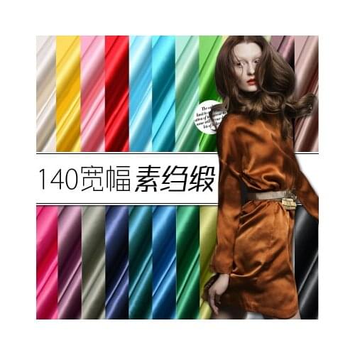 114cm width silk satin 16.5m/m silk crepe satin dress cloth Pillow fabric Curtain fabric character Natural fabrics