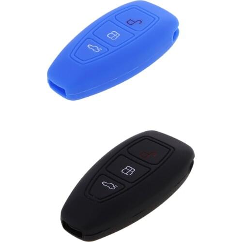 2pcs Black Blue Keyless Entry Key Fob Case Housing for Ford Fiesta Mondeo