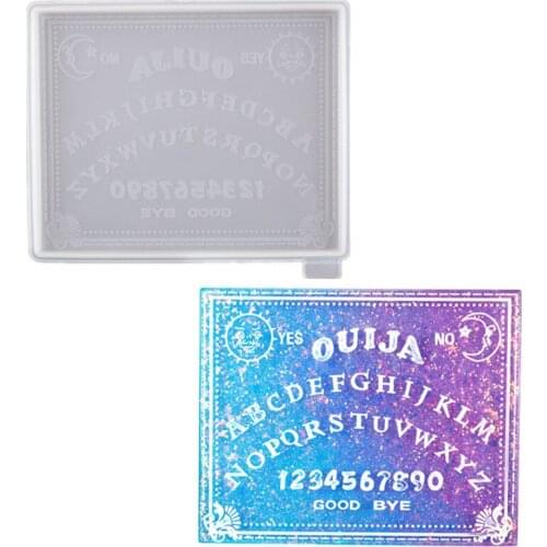 2020 Crystal Epoxy Resin Mold Divination Board Psychic OUIJA Board Silicone Jewelry Mold Pendant Silicone Mold