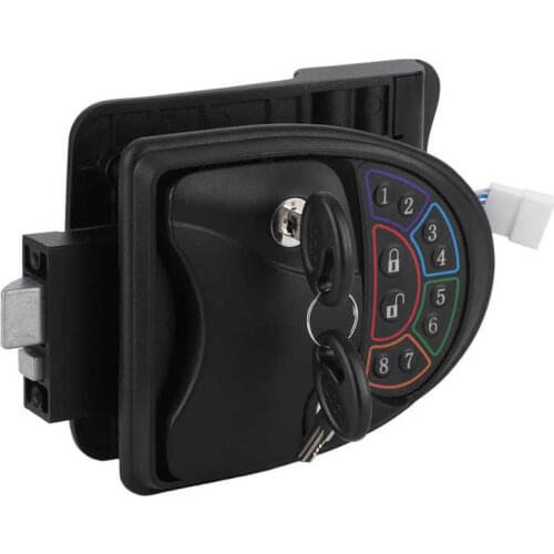 Rv styling rv led RV Keyless Entry Door Lock Zinc Alloy with 20m/65.6ft Remote Control Keys for Bus Yacht Ferry Truck RV Parts