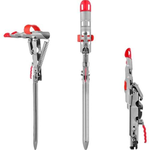 Automatic Fishing Rod Pole Holder Adjustable Stainless Steel Spring Tip-Up Hook Rack YS-BUY