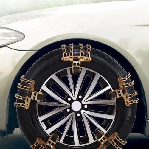 Car Truck SUV Emergency Snow Anti-Skid Wheel Tire Chains Steel Anti-Slip Belt Durable LB88