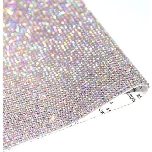 Car Self Adhesive Art Emulation Diamond Decal Stickers 2mm Rhinestone Crystal Bling White Multi Color Flashing