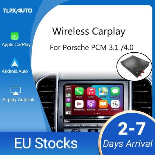 Wireless Carplay Andorid Auto For Porsche 911 Bosxter Cayman Macan Cayenne Panamera PCM3.1 4.0 2011~2018 Module Box