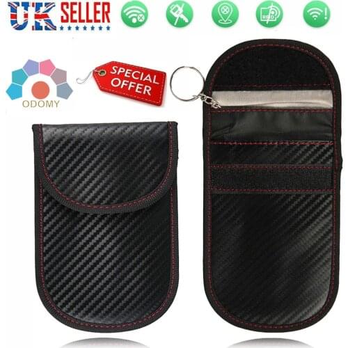 Car Key Signal Blocker Case Faraday Cage Fob Pouch Keyless RFID Blocking Bag Signal Blocking Shield Case