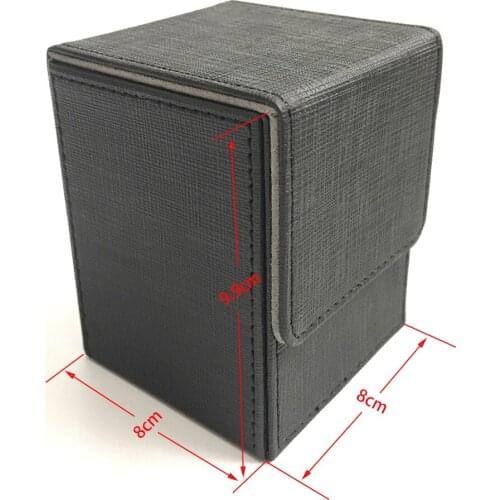 Small size Top loading Card Case Deck Case Board Game Cards Box: Black Color, Red, Green