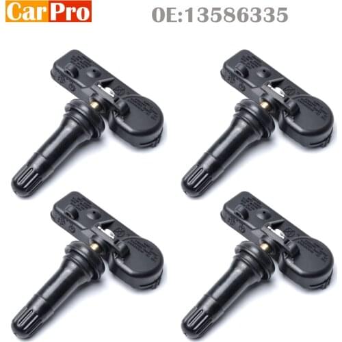 4PCS Tire Pressure Sensors TPMS 13586335 for Buick Lacrosse Lucerne Cadillac CTS Chevy Chevrolet Malibu Silverado Tahoe