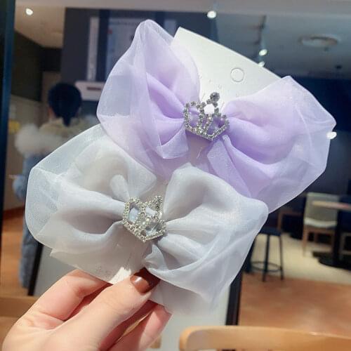 Children Cute Colors Lace Crown Star Flower Bow Ornament Hair Clips Girls Lovely Sweet Barrettes Hairpins Kids Hair Accessories