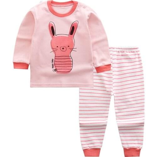 Baby Boys Girls Clothes Sets Newborn Boy Long-sleeved Clothing Cartoon Coats+Pants 2PCS Sport Suit Infants Casual Set 6M-7T