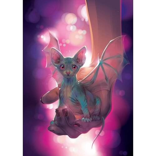 DIY Diamond Painting Cat Diamond Embroidery Animals Sphynx 5D Full Square Drill Picture Of Rhinestone Home Decoration