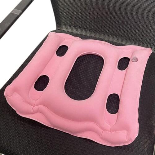 Breathable PVC Square Air Inflatable Seat Cushion Sitting Pressure Release for Office Home Seat Wheelchair