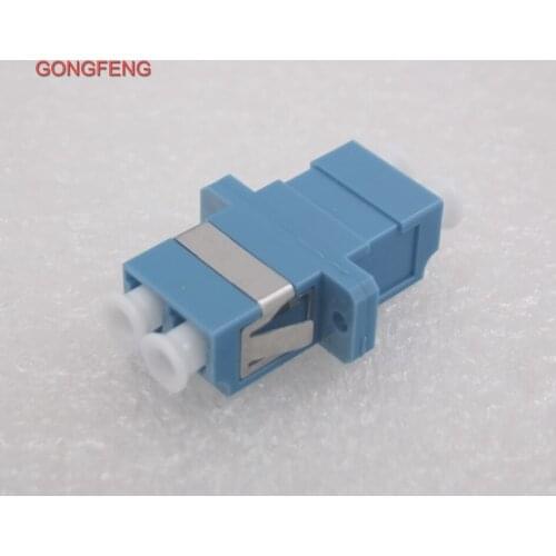 GongFeng 200pcs New Connector Fiber Optic Adapter LC-LC Duplex Coupler Flange plate Special Wholesale Free shipping to Russia