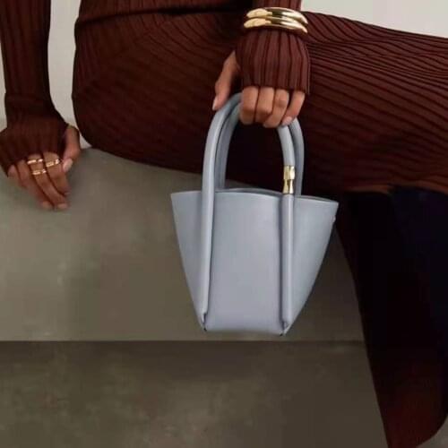 Genuine leather totes bags real leather shoulder Bags finely selected cow leather Bucket bag