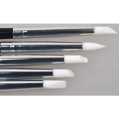 New 5pcs Silicone Rubber Shapers Polymer Clay Sculpting Modelling Tools Set P30