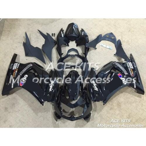 New ABS motorcycle Fairing For Kawasaki Ninja250 2008-2012 Injection Bodywor spectacular black ACE No.867