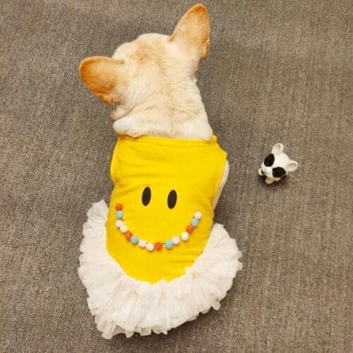 Pug Clothes Summer French Bulldog Clothing Pet Dog Dress Tutu Skirt Schnauzer Welsh Corgi Costume Apparel Outfits Dropshipping