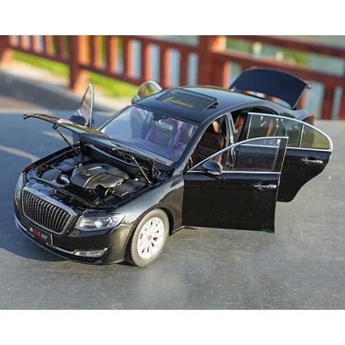 Original factory authentic 1:18 HONGQI H7 2017 version diecast alloy car toy model with small gift