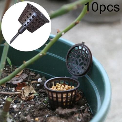 10Pcs Plastic Auto Fertilizer Box Garden Nursery Basket Bonsai Planting Tool