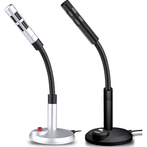 3.5mm Wired Condenser Microphone for Computer PC Desktop Laptop Notebook Recording Gaming Podcasting Microphones