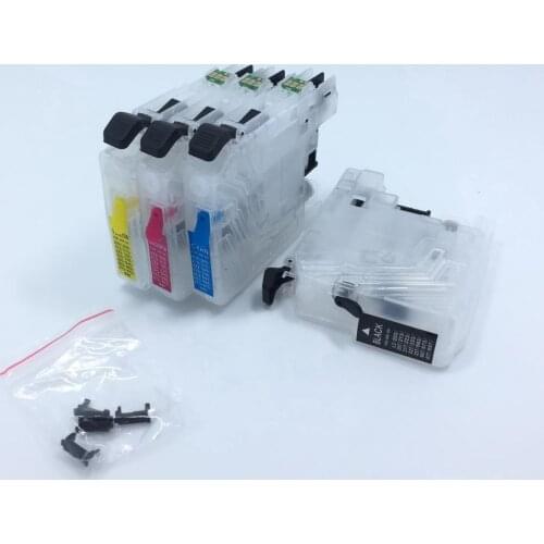 YOTAT Empty Refillable LC 673 ink cartridge LC673 for Brother MFC-J2320 MFC-J2720 with Permanent chip