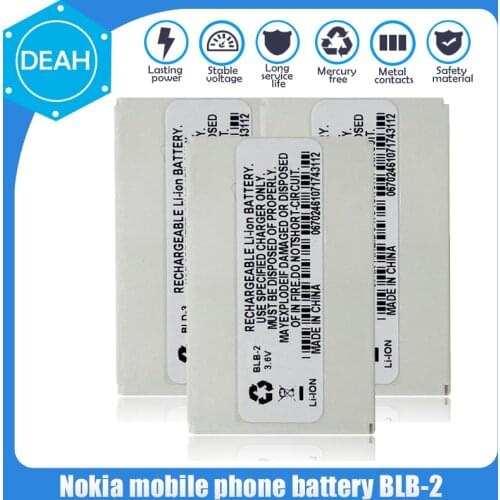 BLB-2 BLB2 BLB Phone Battery For Nokia 6590 5210 6500 6510 3610 7650 8270 8910 8910i 8210 6590i Replacement Li-ion batteries