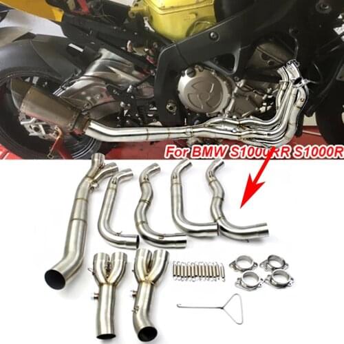 Full Exhaust System Header Link Pipe For BMW S1000RR 2010 2011 2012 2013 2014 2015 2016 2017 2018 S1000R 2015 2016 2017 2018