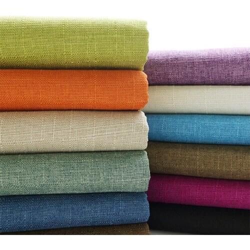 Polyester-cotton-linen Fabrics Backside Composite Double-sided Fleece Wear-resistant Breathable Sofa Curtain Shade Cloth