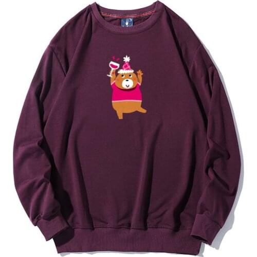 Hoodies for Teen Girls Oversized Aesthetic Bear Printed Sweatshirtswomen Hoodies Women 2020 Sweatshirts for Teen Girls Korean