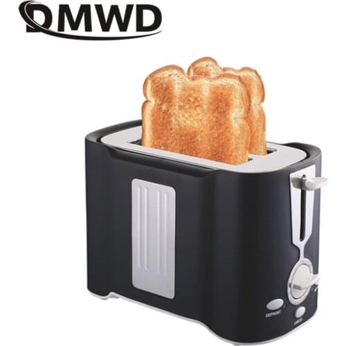 DMWD Household Electric Bread Toaster Automatic Sandwich Maker Breakfast Machine With baking rack 7gear Defrost Reheat Function