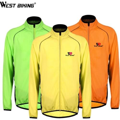 WEST BIKING Windproof Cycling Jackets Men Women Riding breathing Waterproof Cycle Clothing Long Sleeve Bike Jerseys Wind Coat