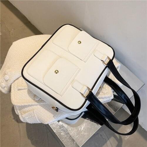 Large Capacity Women 's Bag All -Matching 2021 New Fashion Hand-Carrying One-Shoulder Student School Bag Commuter Bag