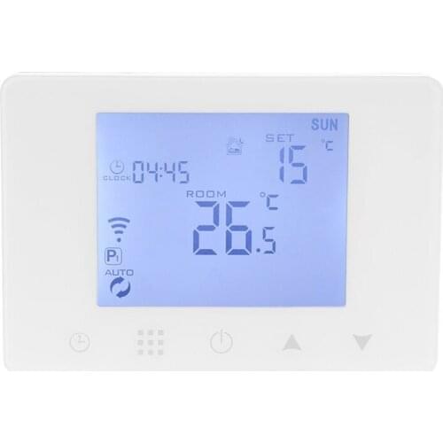 Wi-Fi Smart Life Programmable LCD Larger Screen Thermostat Voice Control Home Heating System