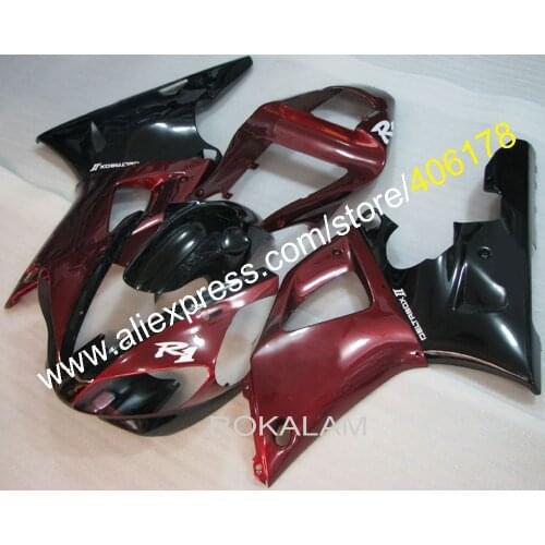 YZF 1000 R1 00 01Fairing Kit For Yamaha YZF R1 2000 2001 Race Motorcycle Red Black Body Kits (Injection Molding)