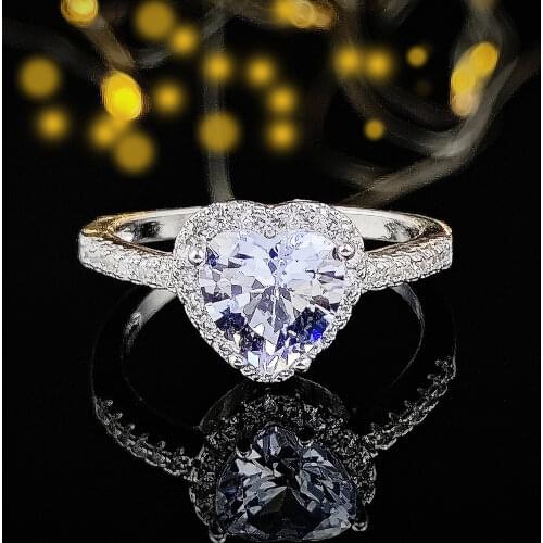 Solid Real 925 Sterling Silver Ring Finger anel aneis CZ Flower Ring for Women Jewelry Pure Wedding Engagement R1707S