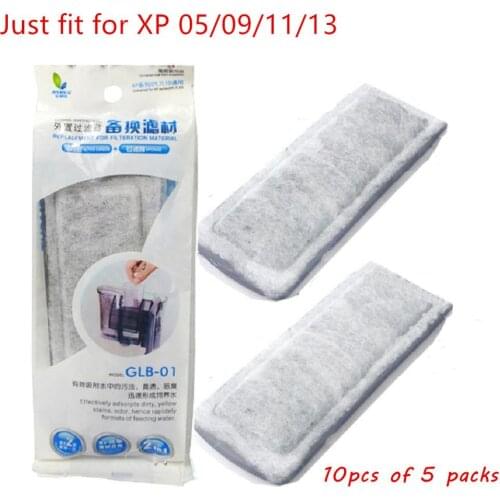 10PCS Aquarium XP 05/09/11/13 Biochemical Cotton Sponge Activated Carbon Media Waterfall Filter Replacement Pad Cleaner