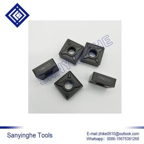Free shipping high quality 10pcs/lots YBM253 SNMG120408-EM cnc carbide turning inserts