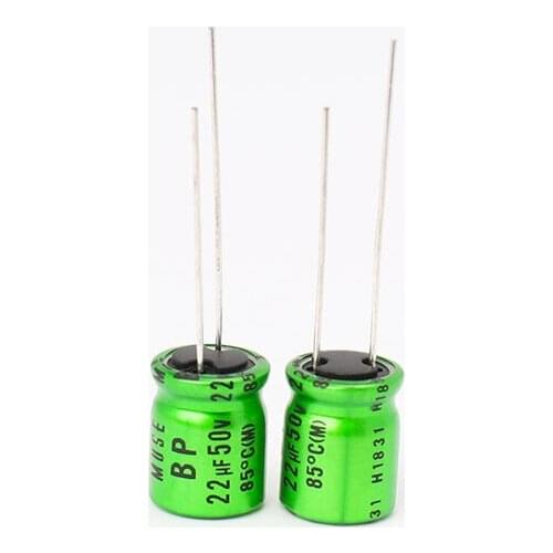 10 Pieces Nichicon Copper Feet Audio Non Polar Coupling Filter Capacitor BP 22uf 50V MUSE 50V 22UF 10X12.5mm