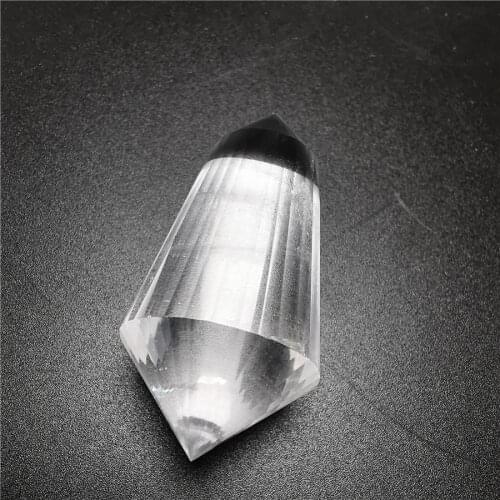 24Sides Natural Clear Quartz Crystal Tower Wand Tower Double Point Rock Minerals Obelisk Healing Chakra Gemstone Energy Gifts
